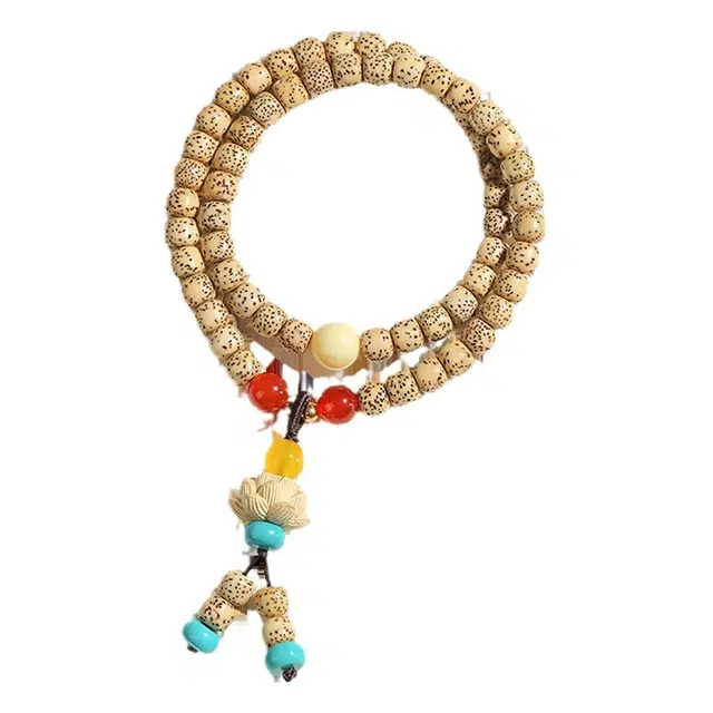 静范 好运莲莲 鸡油黄转运佛珠简约古典 国潮民复古民族风 多圈叠戴文玩 考试附体 #好运 星月菩提 手串 男女同款情侣款