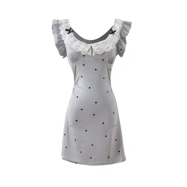 花山家的猫 辣妹风蝴蝶结修身无袖连衣裙 女款