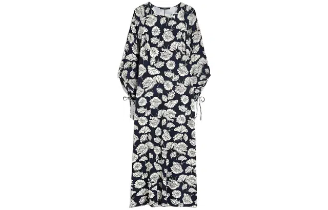 WEEKEND MaxMara Yellow Jersey Dress With Printed Sleeves