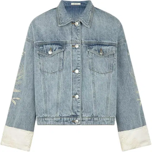 美洋 时尚舒适百搭常规长袖牛仔外套 女款