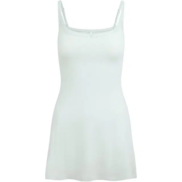 SKIMS SS25 DROP NEEDLE POINTELLE CAMI MINI DRESS FROST