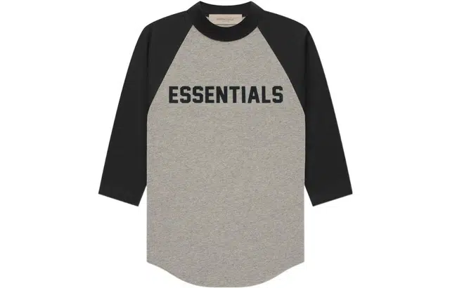Fear of God Essentials SS22 Spring22 Kids 34 Sleeve Baseball Tee Dark Oatmeal T