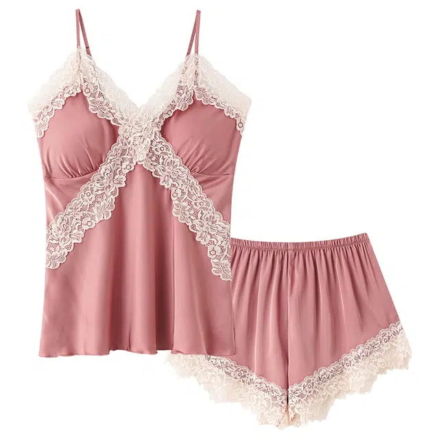 好福份 带胸垫性感简约清新无袖可外穿家居服睡衣套装 女款