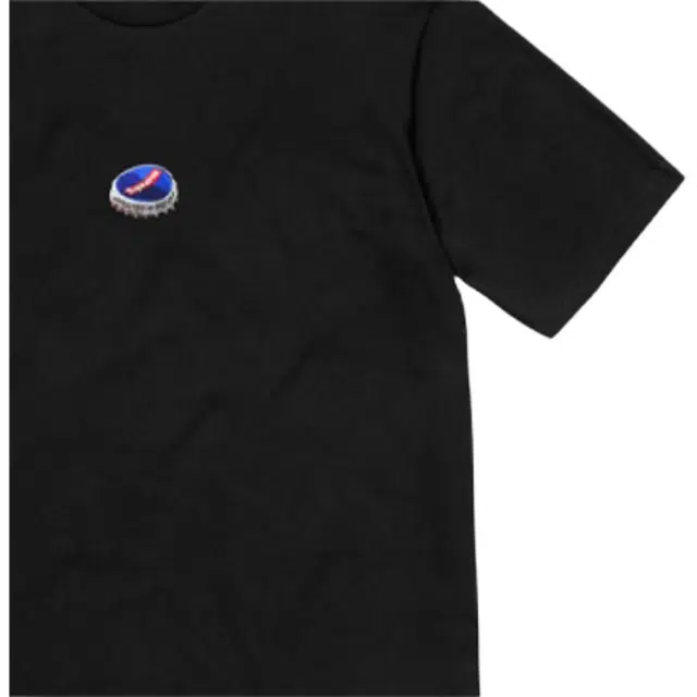 Supreme FW18 Bottle Cap Tee Black LogoT