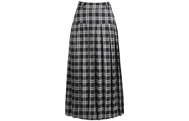 花铃太太 纯色高腰半身休闲长裙