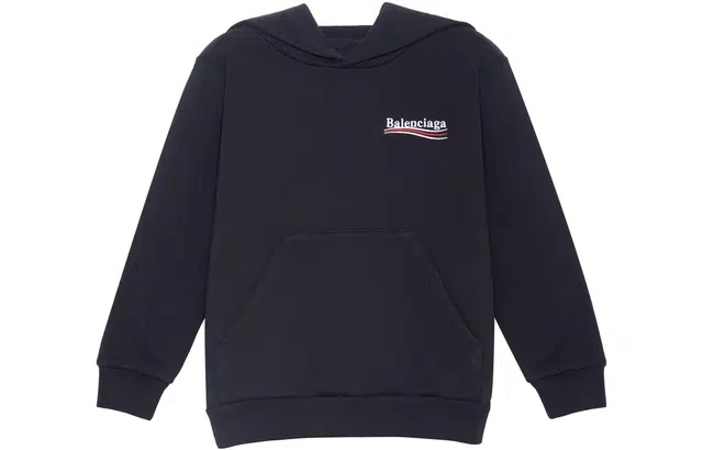 Balenciaga FW22 Logo Hoodie Kids Black