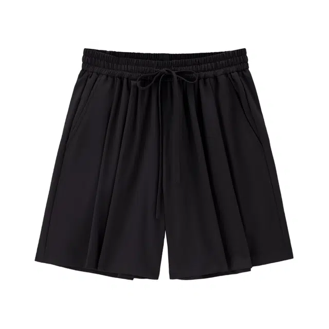 佐丹奴 压褶松紧腰梭织薄休闲短裤 女款