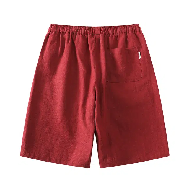 加荣 潮流复古大码宽松新中式直筒阔腿裤户外跑步透气运动五分裤休闲短裤 男女同款