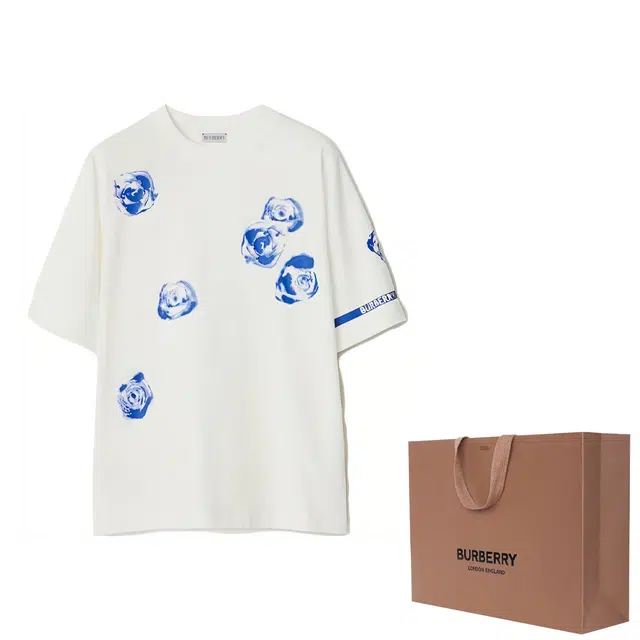 Burberry Rose Cotton T-shirt T
