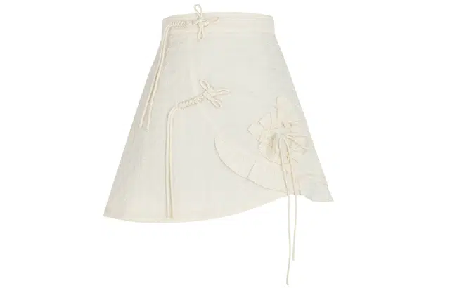 森女部落 原创新中式清冷感裙子闺蜜装肌理感高级半身裙显瘦秋冬休闲短裙 女款