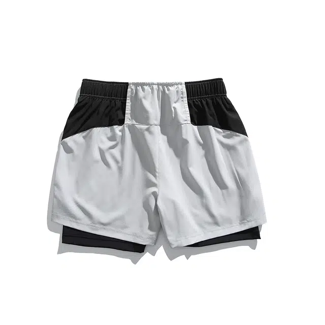 领航骆驼 薄款舒适百搭速干跑步健身简约休闲短裤 男女同款