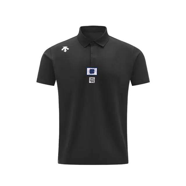 DESCENTE TRAINING logoPolo BK-