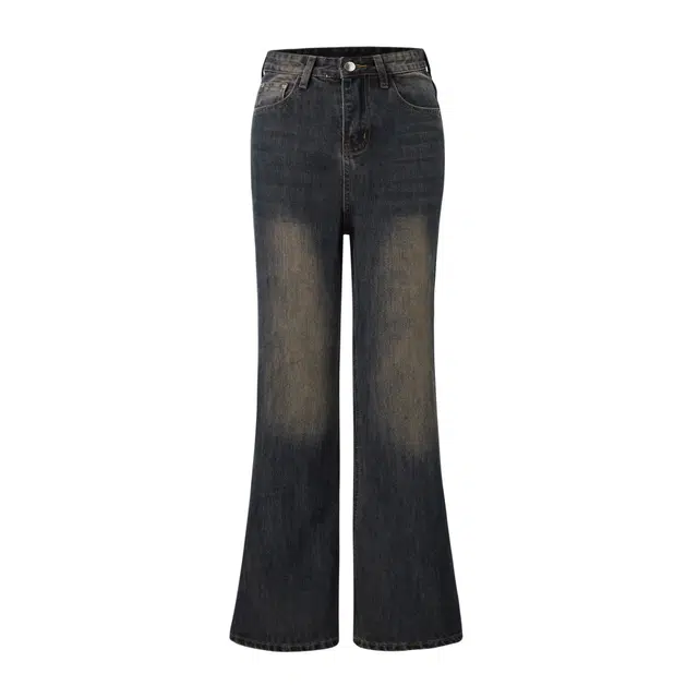 玫丝朵 美式简约宽松舒适喇叭裤牛仔裤 女款 复古蓝