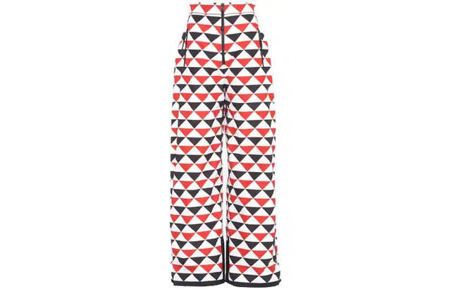 Prada SS22 Triangle Logo Ski Pants Red