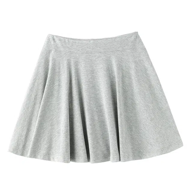 花栗鼠小姐 娇俏半裙 活力娇俏少女感通勤风宽腰遮肉双层裤里松紧防走光伞裙显瘦休闲短裙 女款