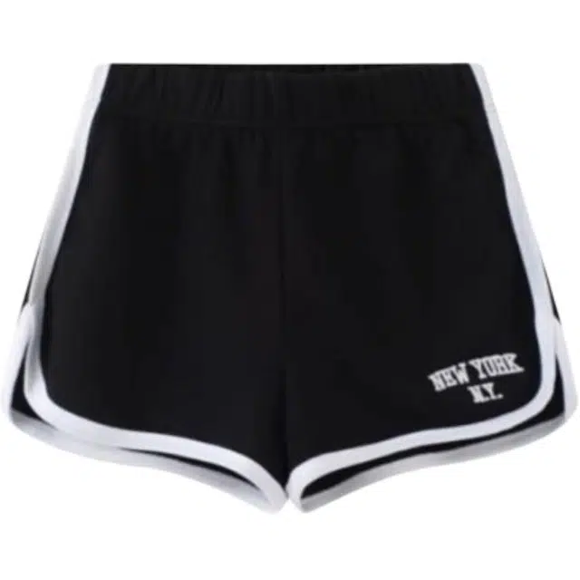 哒头下雨不愁 美式复古百搭运动显瘦休闲短裤 女款 藏蓝色