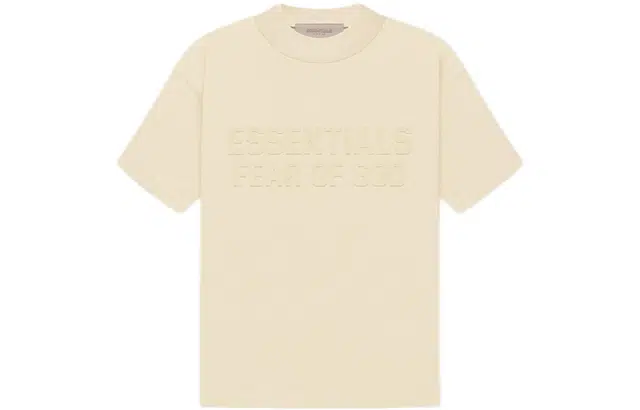 Fear of God Essentials FW22 Kids SS Tee Egg shell LogoT