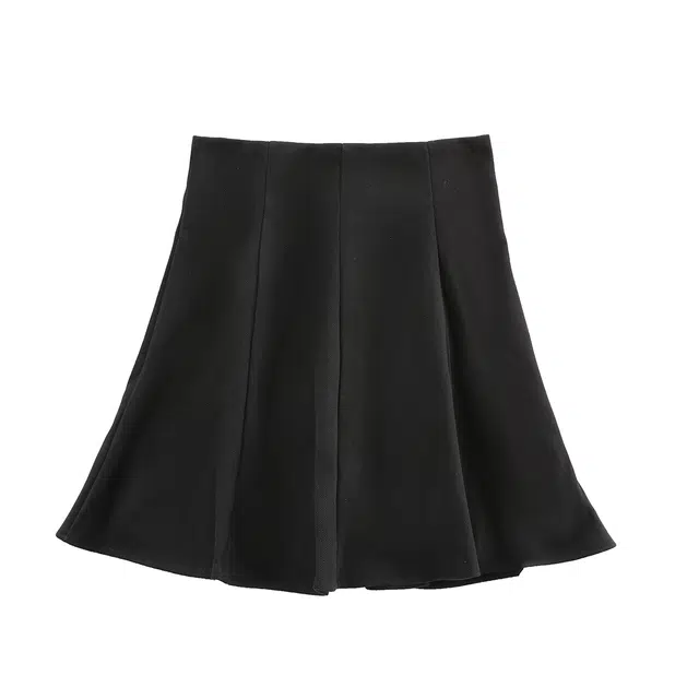 苏醒的乐园 简约高腰通勤伞裙休闲短裙