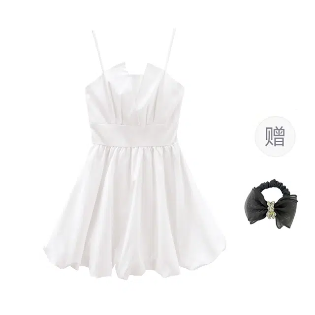 雾闪闪 时尚舒适百搭吊带连衣裙 女款