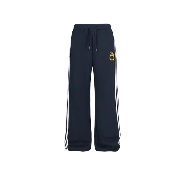 奇迹街区 潮牌美式高街宽松休闲潮流阔腿情侣针织运动裤 男女同款