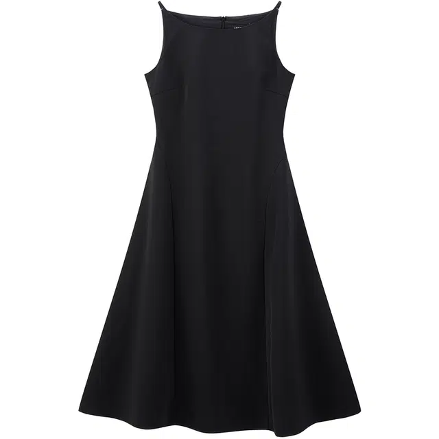 太平鸟 简约百搭时尚吊带连衣裙 女款 黑色