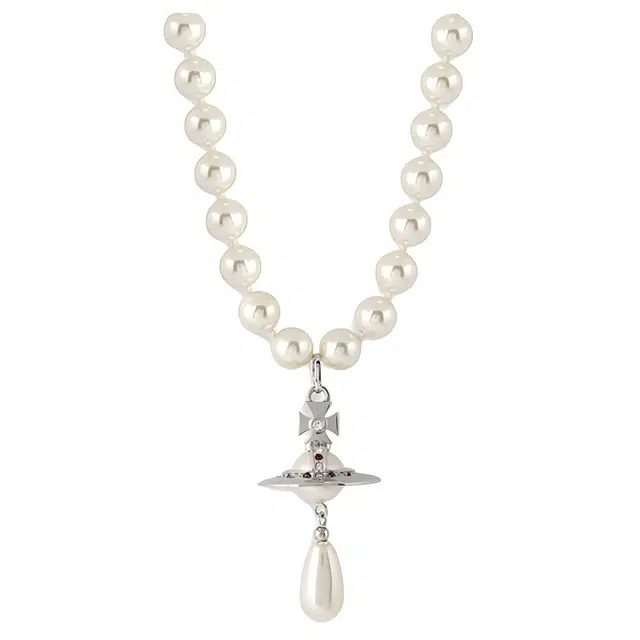 Vivienne Westwood ONE ROW PEARL DROP CHOKER ORB