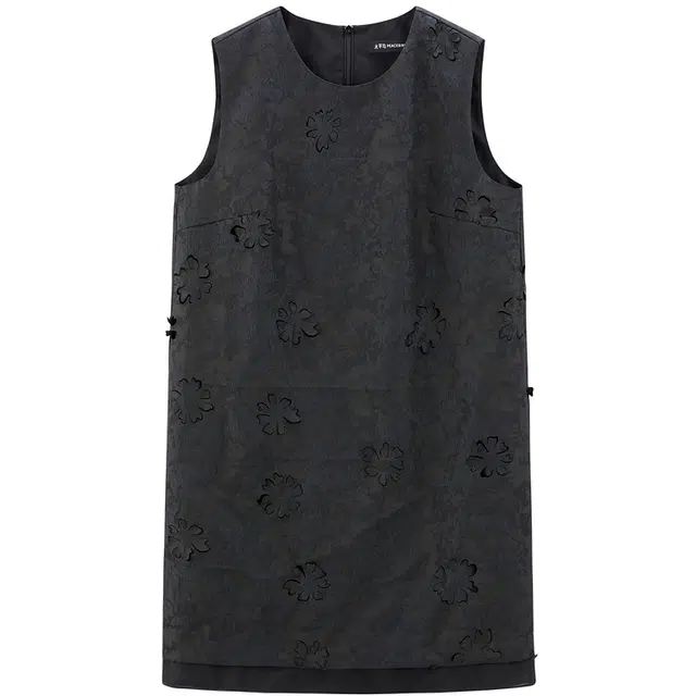 太平鸟 休闲舒适百搭无袖连衣裙 女款 黑色