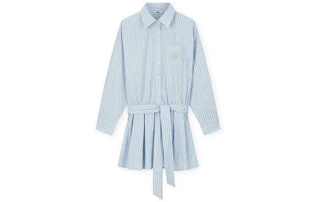 BONELESS Dress Blue Stripes