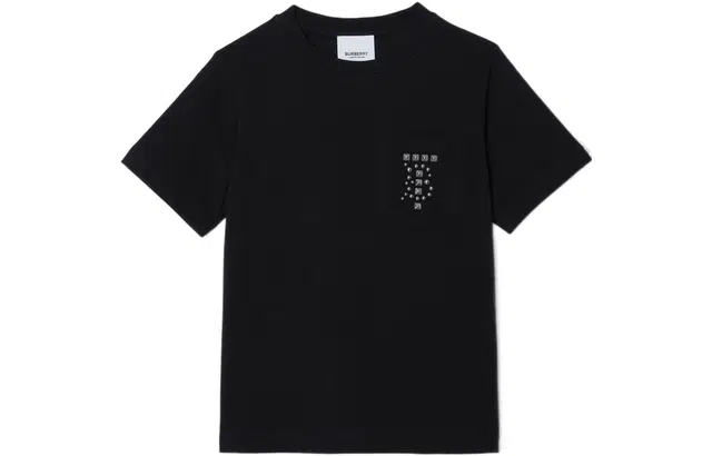Burberry SS22 Logo Crewneck T-Shirt Kids Black