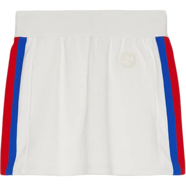 GUCCI Cotton Jersey Mini Skirt With
