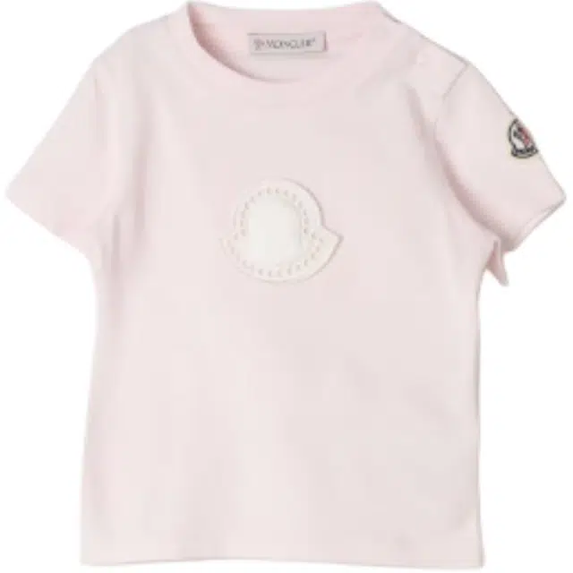 Moncler Logo T-Shirt Pink Kids