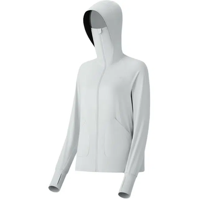 蕉下 宽松插肩连帽纯色防晒服 女款