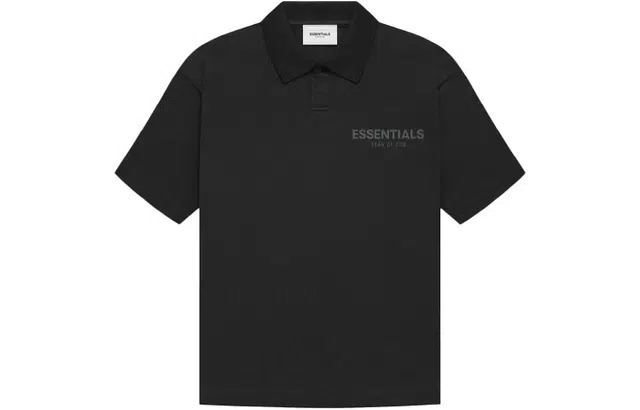 Fear of God Essentials FW21 Kids Ss Polo Stretch Limo logoPolo