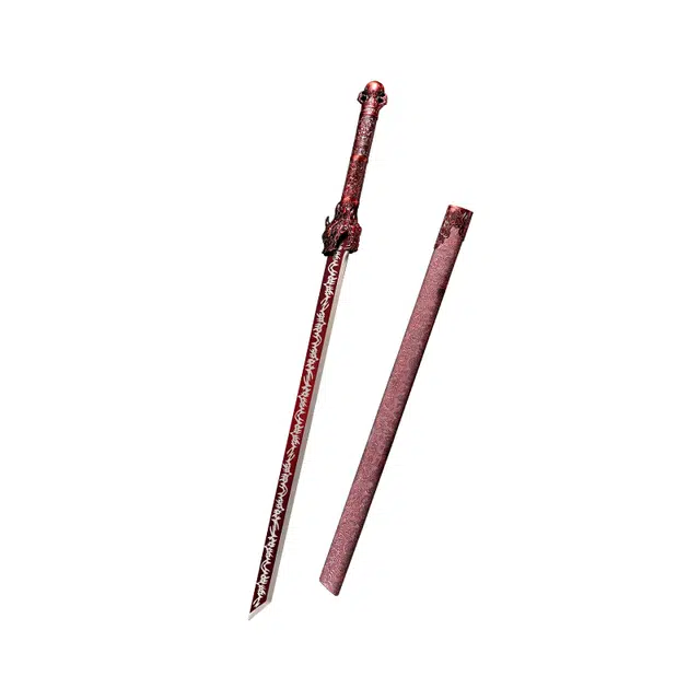 天字号 龙魂唐横刀龙泉长刀剑高锰钢刃合金装手柄绸缎包木鞘收藏未开刃 成品模型