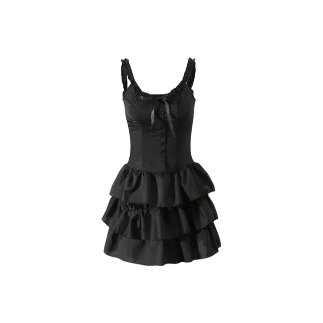 怪力萝莉 时尚舒适百搭优雅气质吊带连衣裙 女款