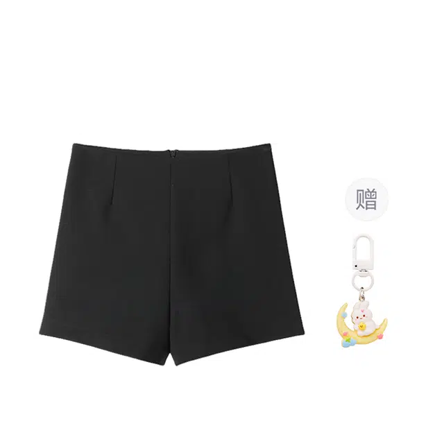 柏黛妃 辣妹高腰百搭时尚休闲短裤 女款 黑色