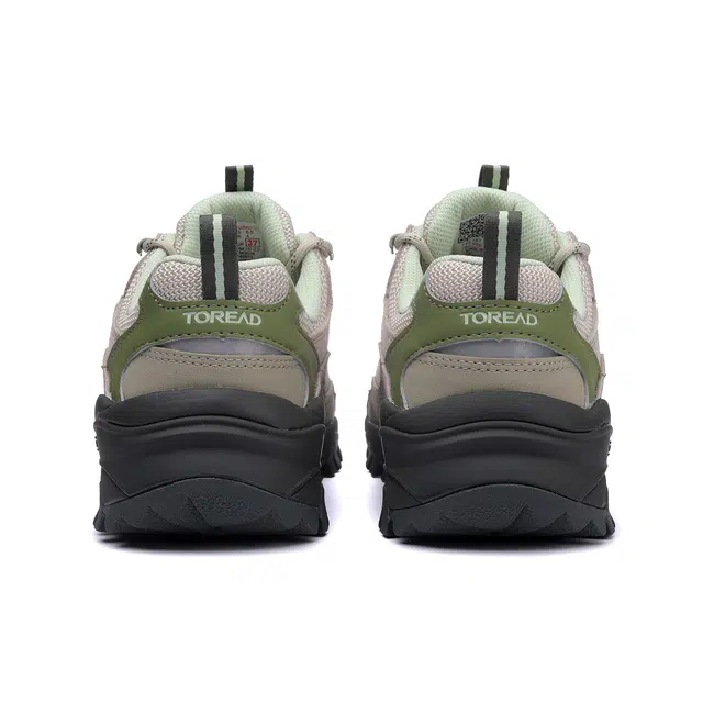 探路者 春秋户外旅行超轻运动 防滑耐磨防水 低帮 登山鞋 女款 浅沙绿色