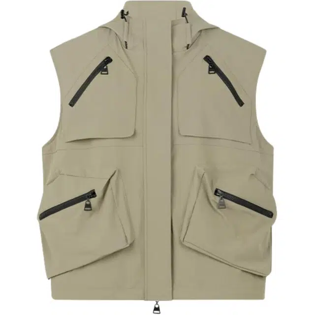 美洋 户外旅行家纯色连帽马甲 女款