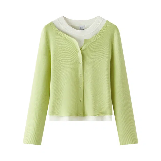 森马 纯色舒适长袖单排扣两件套休闲套装 女款