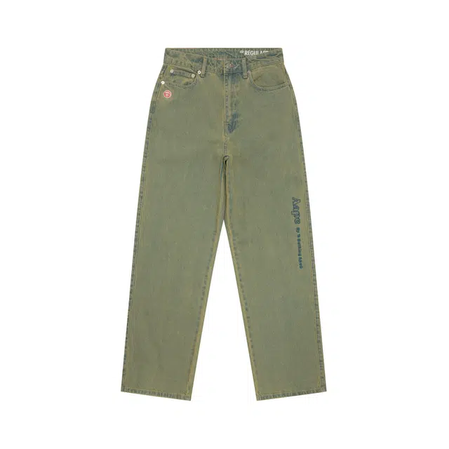 Aape Wide Leg Jeans Blue