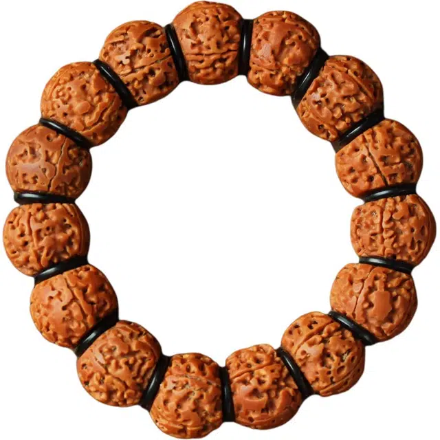 得笙陌 无齿扇面素款文玩手工艺品国潮新中式复古盘玩 金刚菩提 手串 男女同款情侣款