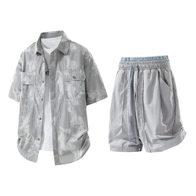 ERQD Two-Piece Shirt Set