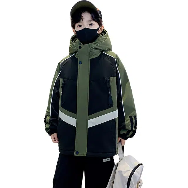 雅鹿棉衣 时尚潮流保暖拼色 青少年