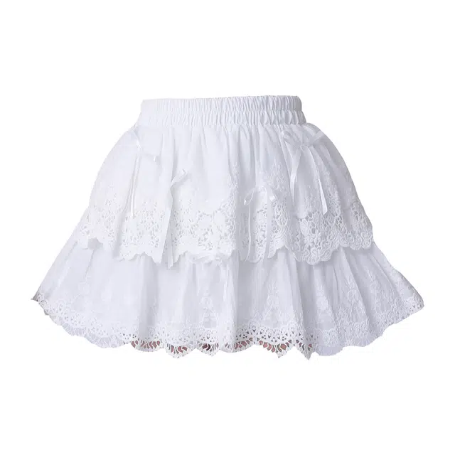 沐晓欣 时尚舒适百搭休闲短裙 女款 白色