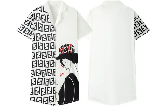 宫蝶 冰丝短袖睡衣家居服宽松休闲开衫夏季睡裙 女款