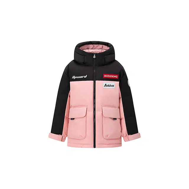 波司登羽绒服 洋气时尚保暖宽松百搭拼色 青少年