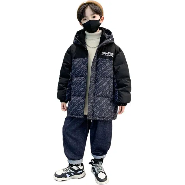 雅鹿棉衣 连帽舒适简约长袖 青少年