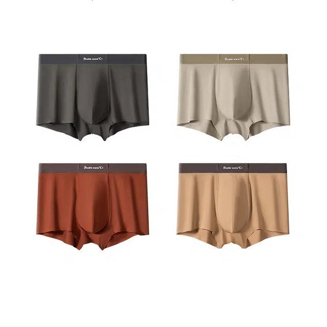 潞优野 高档无痕抗菌裆柔软透气内裤 男款 组合装