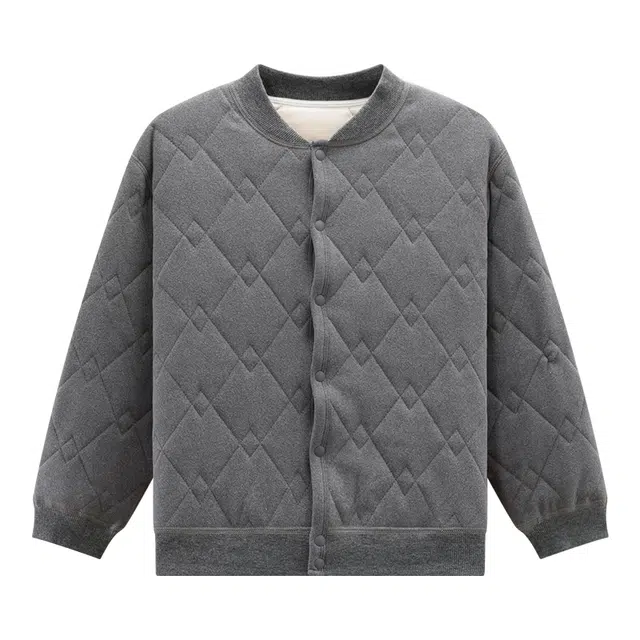 左西 立领洋气纯色长袖棉衣 儿童款