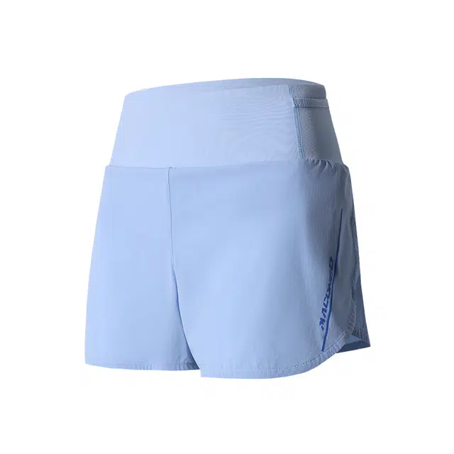 马孔多 简约字母印花速干舒适百搭运动短裤 女款 蓝色微光